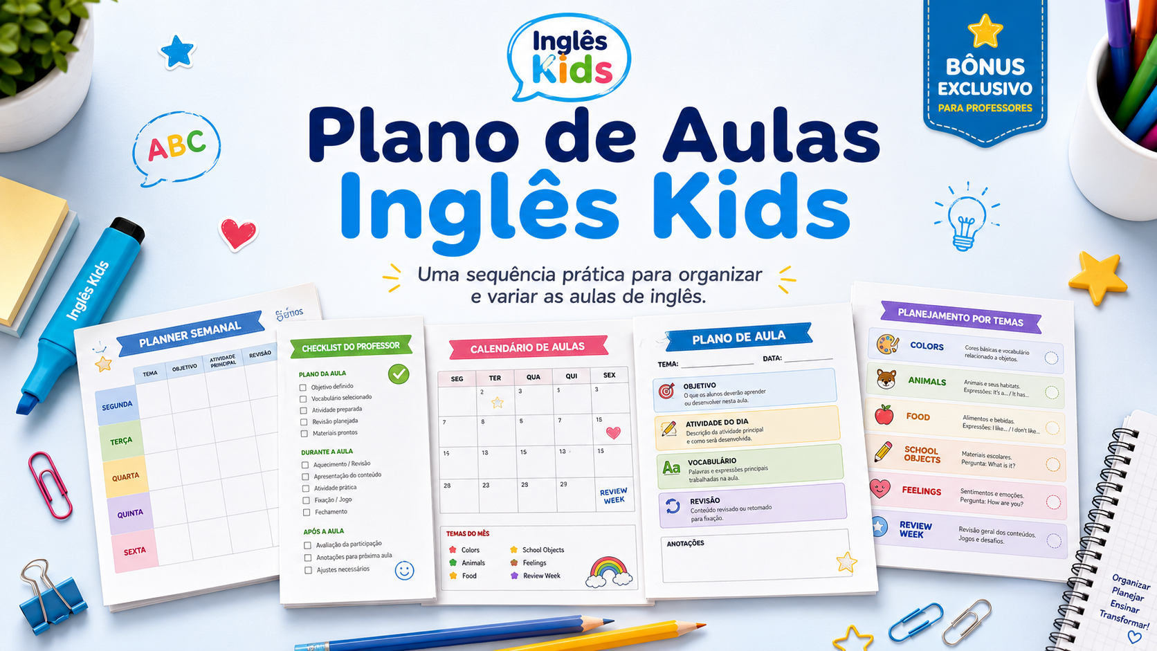 Plano de Aulas Inglês Kids